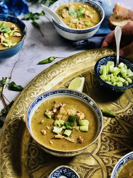 Haleem ou Halim : soupe mauricienne de légumineuses, d’agneau aux épices et aux herbes fraîches idéale pour affronter le froid !
