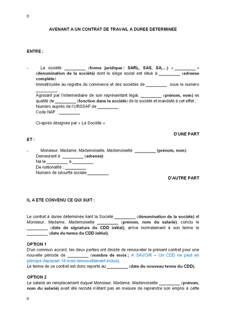 PDF] Avenant Au Bail Commercial