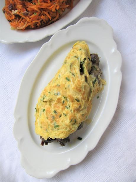 Omelette aux gésiers Omelette aux gésiers