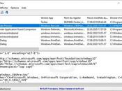 InstalledAppView affichez liste applications Windows