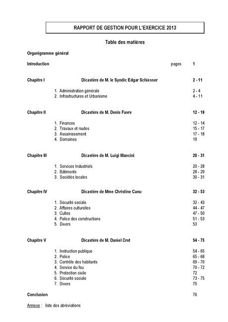 Rapport de gestion pour l'exercice 2013 - Docsity