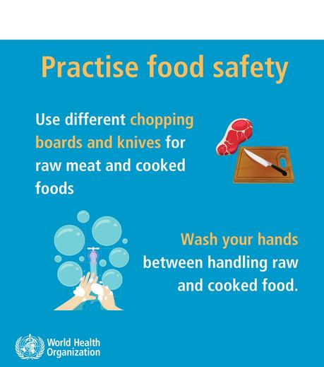 L'OMS a émis des recommandations de précaution, notamment des conseils sur le respect des bonnes pratiques d'hygiène lors de la manipulation et de la préparation des aliments