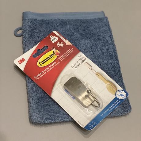 test crochet command 3m salle de bain serviette métal gant de toilette