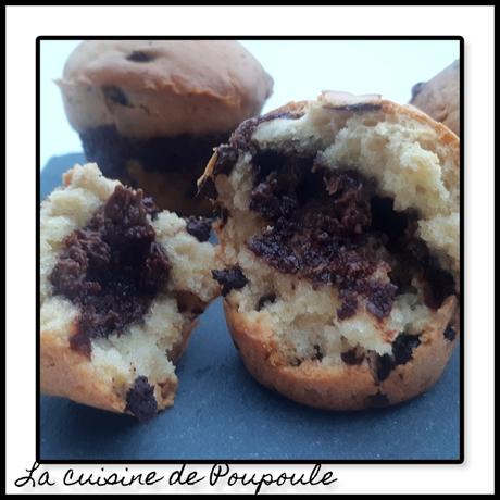 Muffins Américains Ultra Moelleux coeur de Nutella Muffins Américains Ultra Moelleux coeur de Nutella