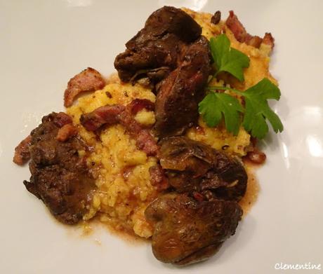 Polenta aux foies de volaille Polenta aux foies de volaille