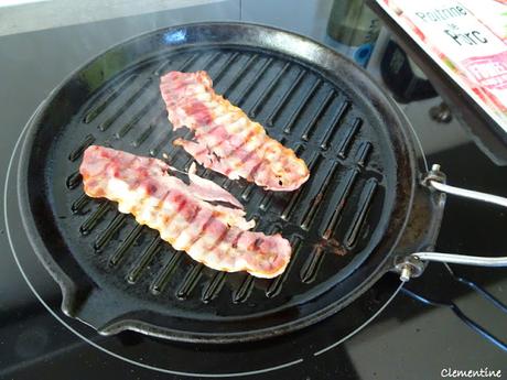 Foudre brûlante (variante) - Purée de pommes de terre, pommes, patates douces et lard fumé Foudre brûlante (variante) - Purée de pommes de terre, pommes, patates douces et lard fumé