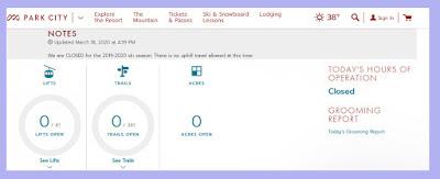 Saison de ski écourtée