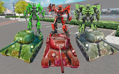Télécharger Gratuit Real Red Ranger robot transform-Red Ranger tank 3D  APK MOD (Astuce) 1