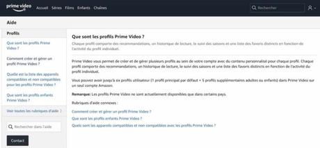 Amazon Prime Video : il sera possible de créer jusqu’à 6 profils utilisateurs
