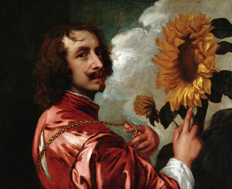 Les pendants de Schalcken van dyck Autoportrait au tournesol 1632 Coll part