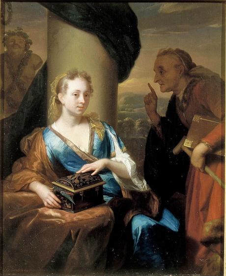 Schalcken 1690 ca A useless Moral Lesson Mauritshuis
