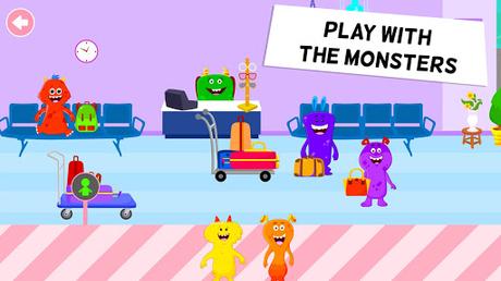 Code Triche My Monster Town - Airport Games for Kids APK MOD (Astuce) screenshots 3