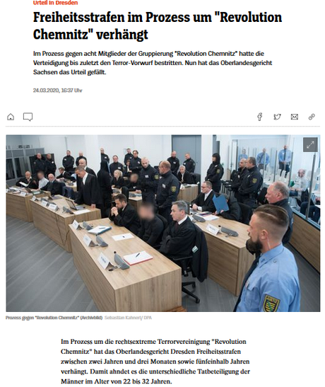 des nazis allemands condamnés pour terrorisme raciste #revolutionchemnitz