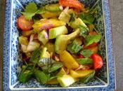 Salade sucrée salée mangues