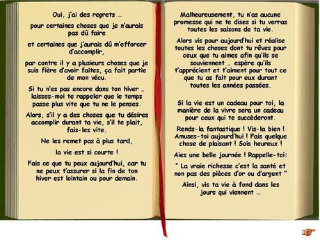 Divers - Un joli texte - L'hiver