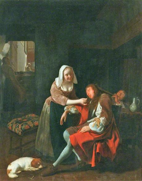 Jacob-Ochtervelt-1660-65-The-Sleeping-Cavalier-Manchester-Art-Gallery-46.0