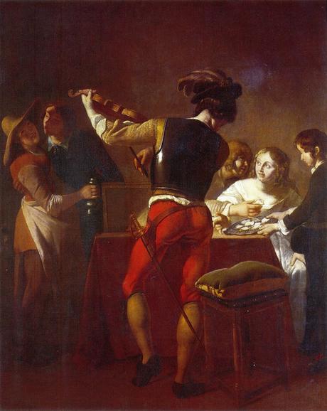 Ochtervelt 1670-74 Merry company with a violinist. Chrysler Museum of Art, Norfolk