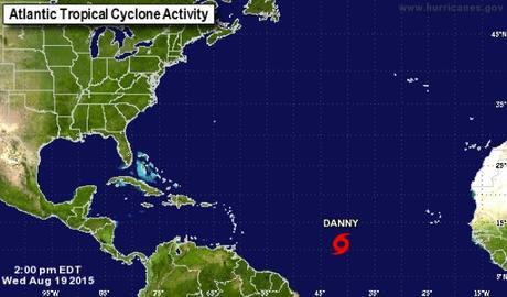 La tempête tropicale DANNY se dirige vers les Antilles !