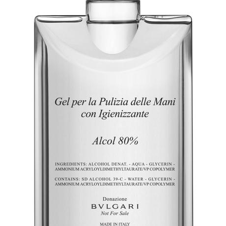 Bvlgari – Don gel hydro alcoolique aux hôpitaux italiens