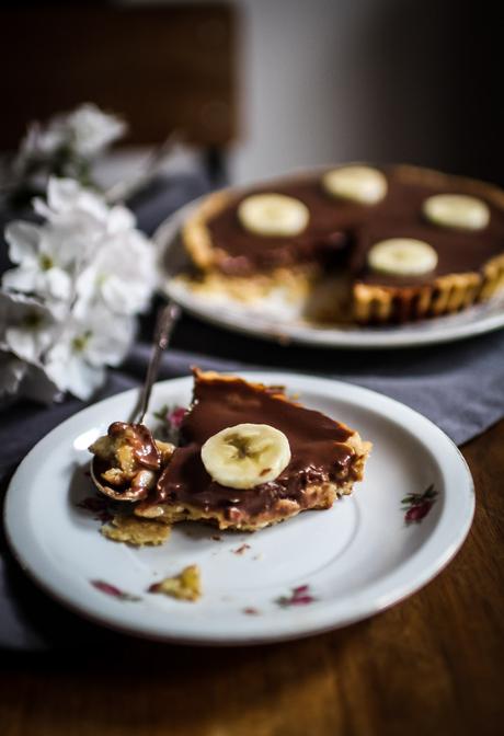 Tarte facile banane-chocolat
