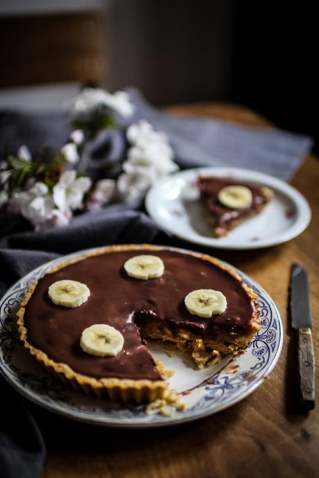 Tarte facile banane-chocolat