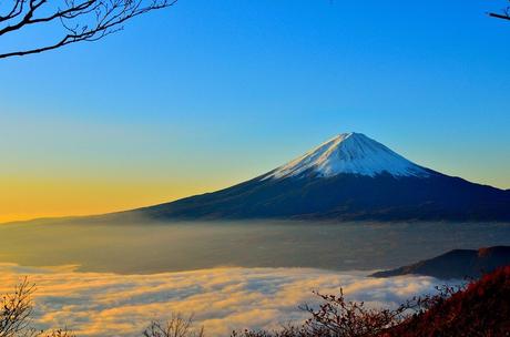 Mt Fuji, Volcan, Brumeux, Montagne, Mont Fuji
