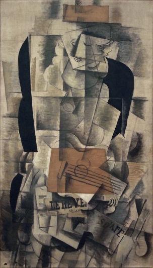 Georges_Braque,_1913 octobre ,_Femme_a_laguitare Centre_Pompidou