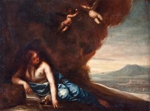 Cano Madeleine penitente dans le desert, coll priv 71 x 93 cm