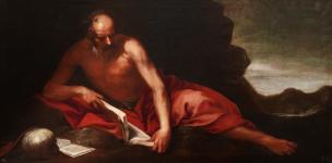 Cano vers 1653 St Jerome dans le desert, Prado 104 x 205 cm
