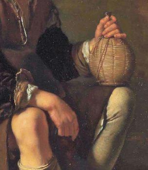 Pendants solo : masculin – féminin van Mieris Frans (I) 1655-57 The A resting traveller Leiden Collection detail