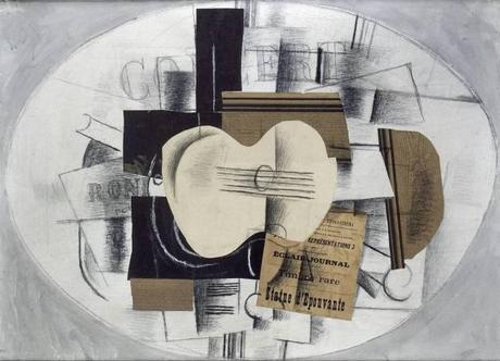 Georges_Braque,1913 nov la-guitare-statue-epouvante Musee Picasso Paris