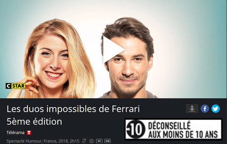 Replay: Les duos impossibles de Jérémy Ferrari 5 & 6 (en intégralité) - Cstar - Dispo. jusqu'au 13/04/2020