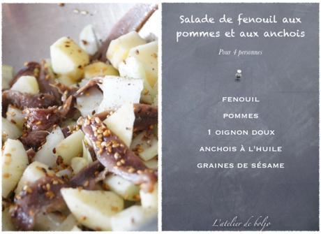 Journal de bord du confinement #22 Coronavirus – Salade de fenouil, pommes et anchois Journal de bord du confinement #22 Coronavirus – Salade de fenouil, pommes et anchois