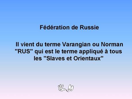 Pays Etranger - Europe de l'Est et leurs significations - 5