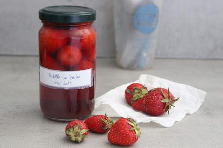 Cuillère et saladier : Pickles de fraises