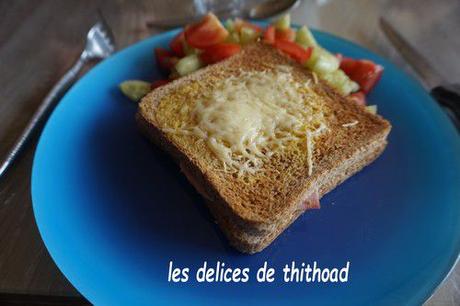 Croque monsieur au fromage de brebis 