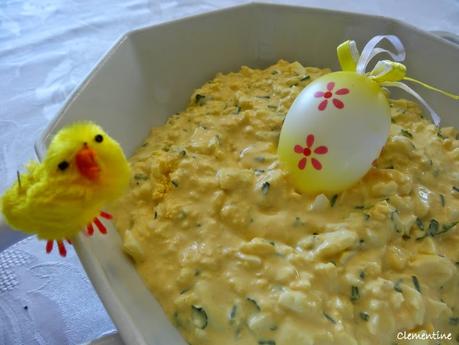 Salade aux oeufs durs fromage et ciboulette Salade aux oeufs durs fromage et ciboulette