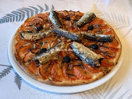 Tarte aux tomates et aux sardines
