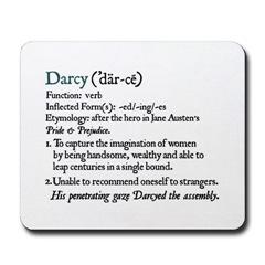 Jane Austen Darcy Definition Mousepad