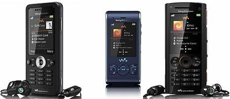 3 nouveau téléphone Walkman chez Sony Ericsson