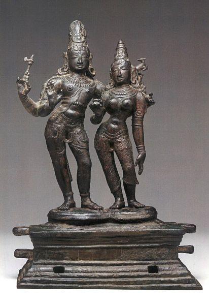 Shiva and Uma  India (Tamil Nadu)  late 13th century Bronze 17 in (43.3 cm)