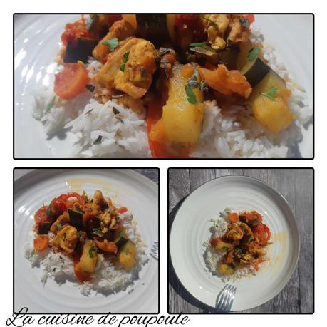 Curry au poulet et aux légumes Curry au poulet et aux légumes