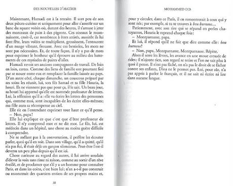 693_ Lecture confinée... Une nouvelle de Mohammed DIB