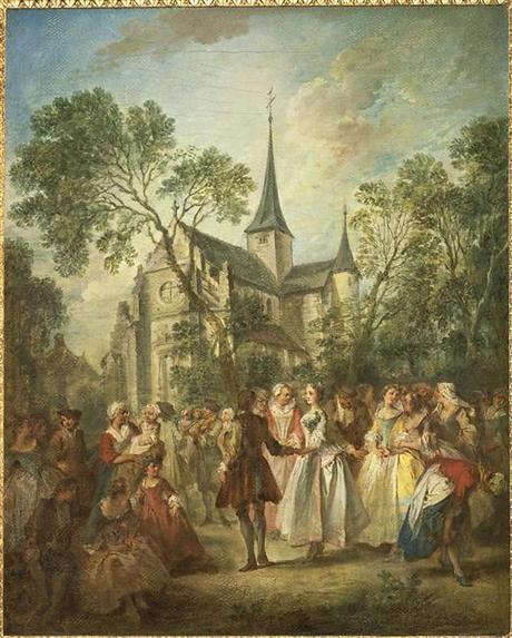 Lancret W514 1735 La danse au village Musee d'Angers