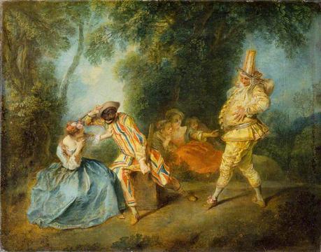 Lancret, Nicolas, 1690-1743; An Italian Comedy Scene