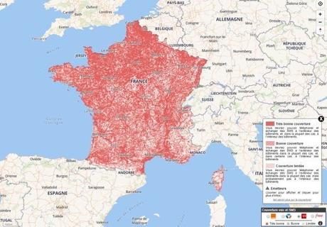 Cette impressionnante cartographie détaille la qualité du réseau internet fixe en France