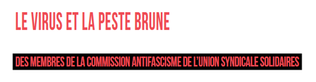 #covid19, un virus très politique – contribution de membres de la commission antifascisme de Solidaires