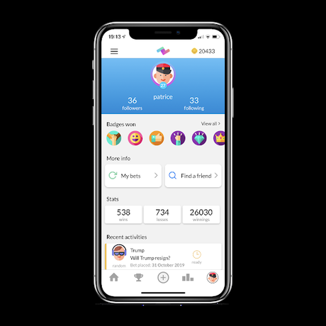 Télécharger PeerBet - Free social betting game APK MOD (Astuce) screenshots 2