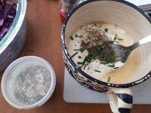 Salade riz Camarguais au chou rouge