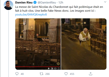 NON, monseigneur Lefèvre dit @damienrieu, Saint-Nicolas-du-Chardonnet n’est pas une « fakenews »